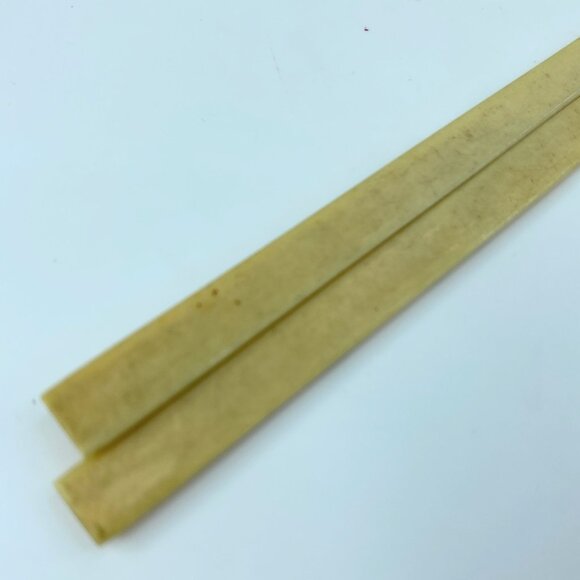 Art Deco Japanese Scrimshaw bone polychrome hairsticks 6.5\